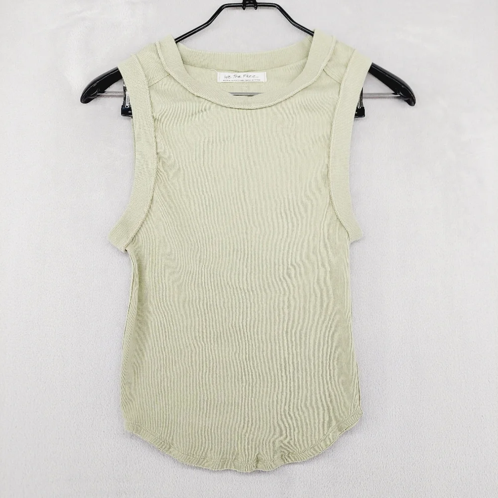 We The Free Mint Green Sleeveless Tank Top P154 - Picture 2 of 8